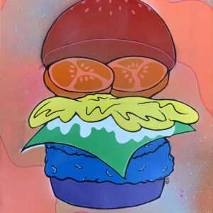Original Painting | Happy Pride Series #2 | Pop Cheeseburger